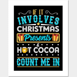 Christmas Presents and Hot Cocoa. Ugly Christmas Sweater. Posters and Art